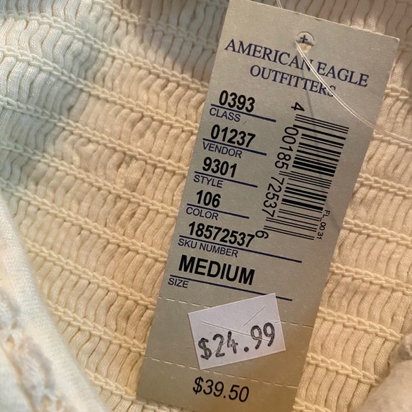 NWT Soft American Eagle Cream SpaghettiStrap Dress - Picture 4 of 4